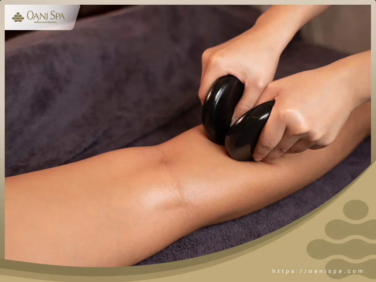 massage đá nóng
