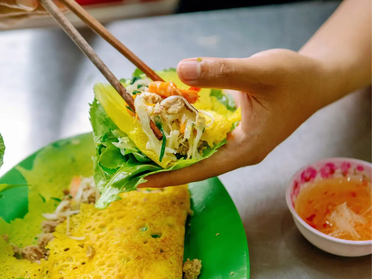 bánh xèo cô Anh sông Hoài bánh xèo cô Anh sông Hoài