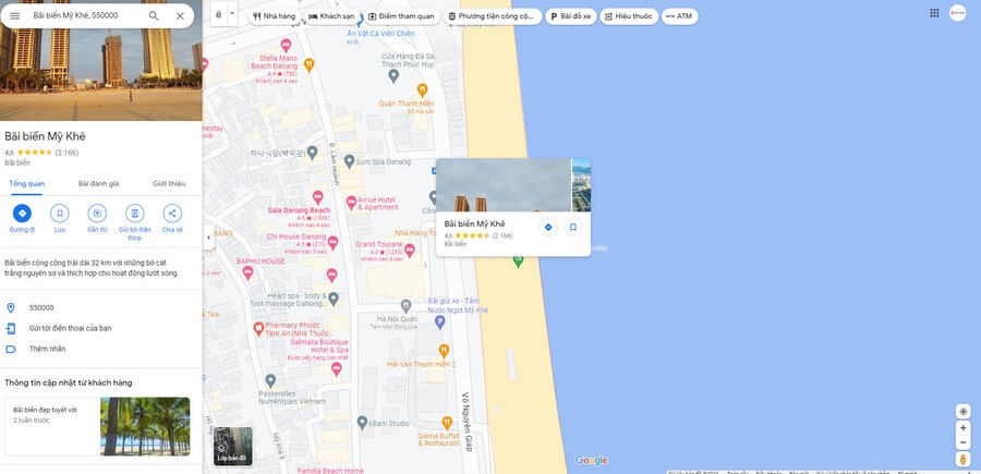 khách sạn 5 sao bãi biển mỹ khê