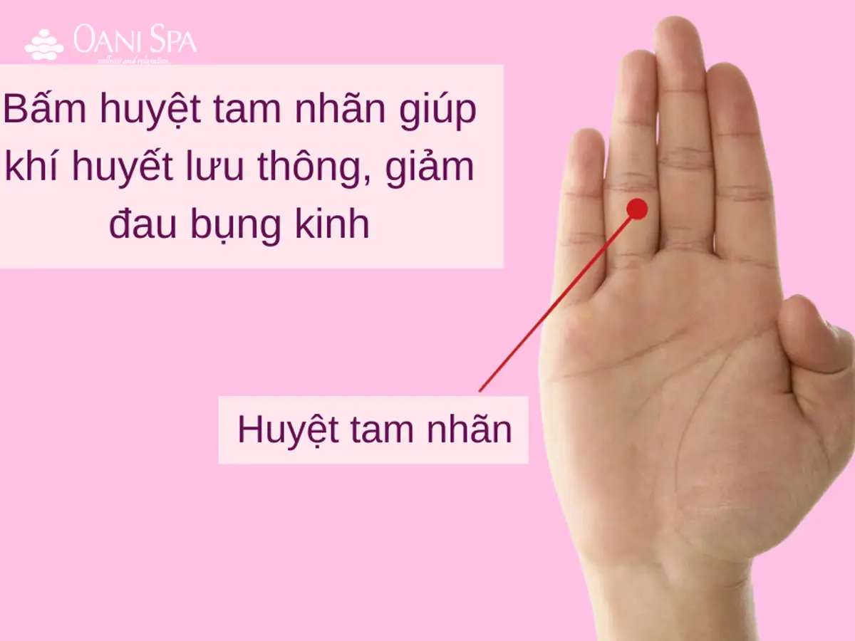 bấm huyệt giảm đau bụng kinh