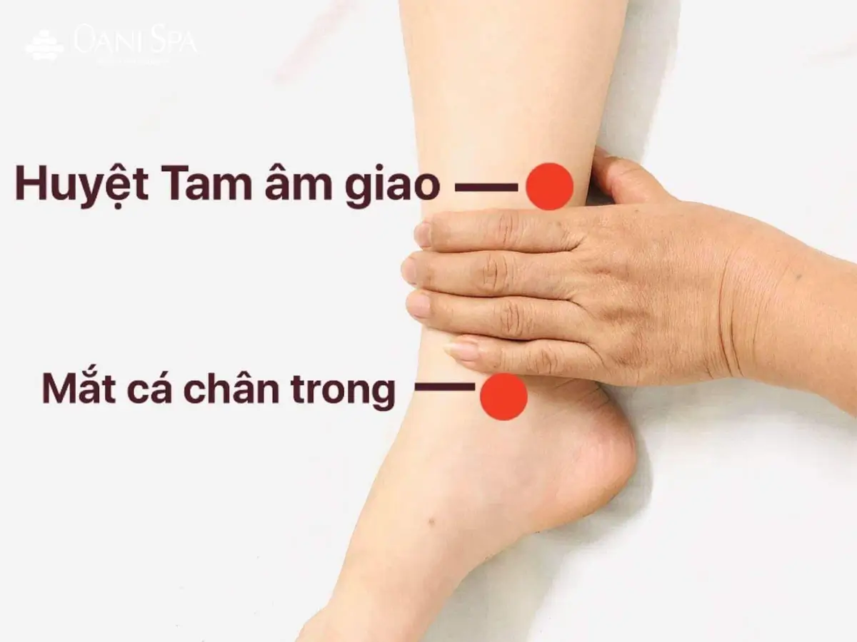 bấm huyệt giảm đau bụng kinh