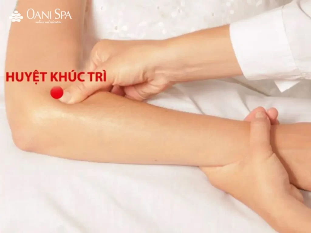 bấm huyệt hạ huyết áp Huyệt khúc trì