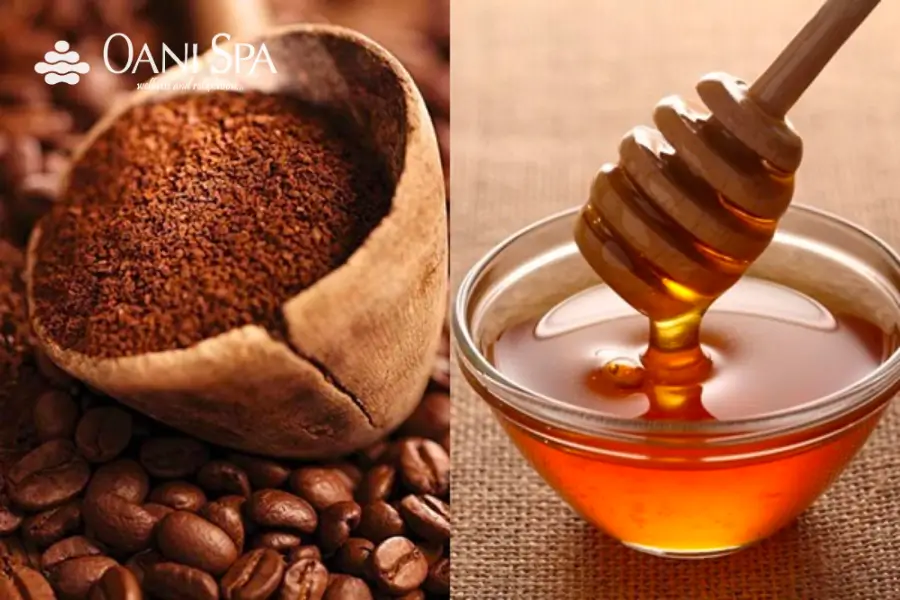 Tẩy tế bào chết bằng cà phê và mật ong