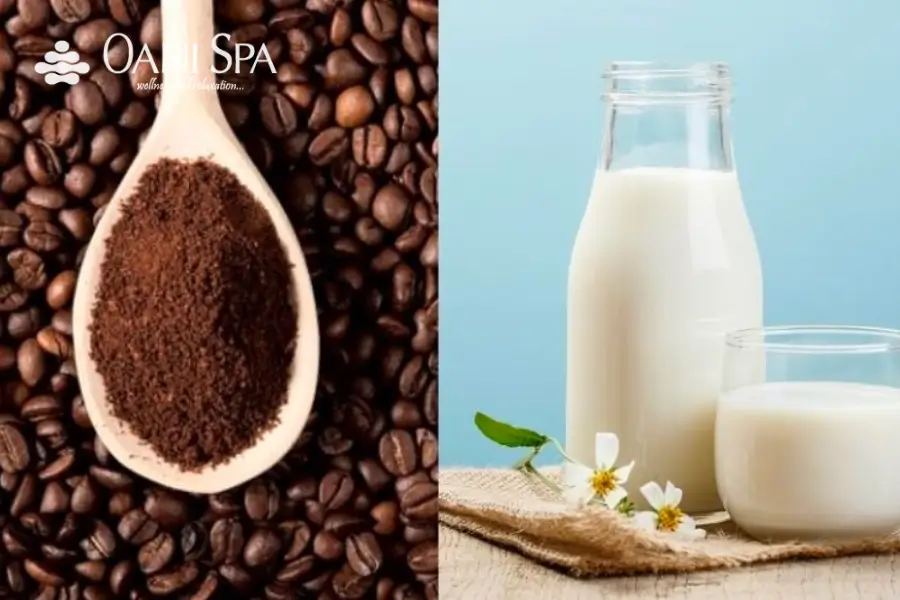 Tẩy tế bào chết bằng cà phê và sữa tươi