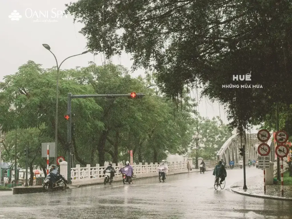 mùa mưa ở huế