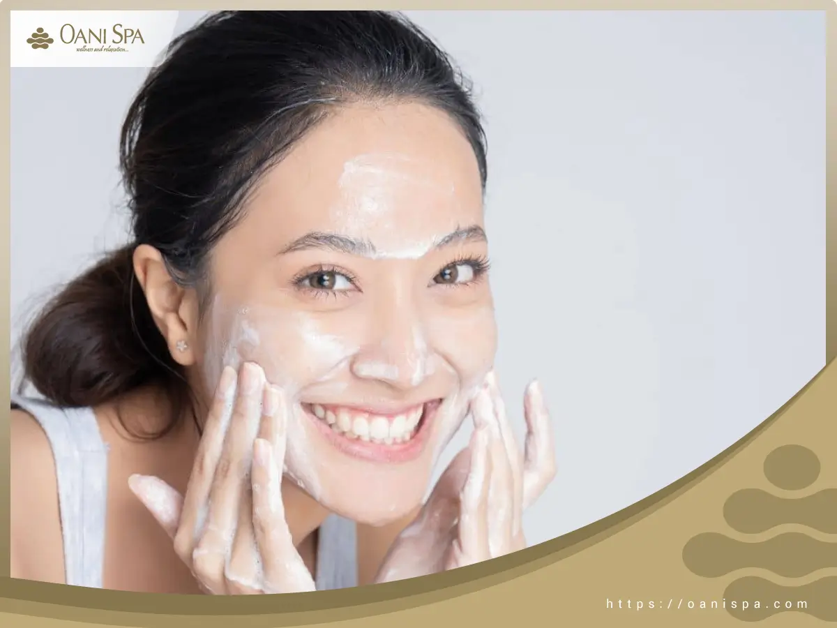 Chăm sóc da mụn Sử dụng các loại sữa mặt lành tính, không chứa cồn