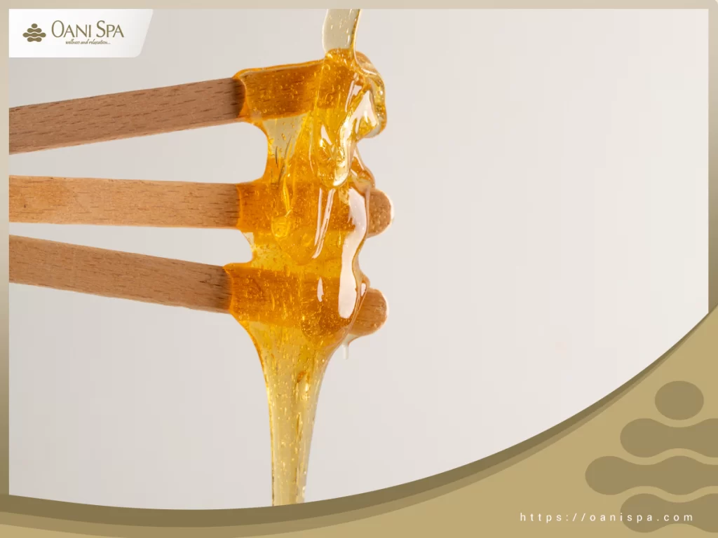 Wax lông với hỗn hợp đường, mật ong, chanh