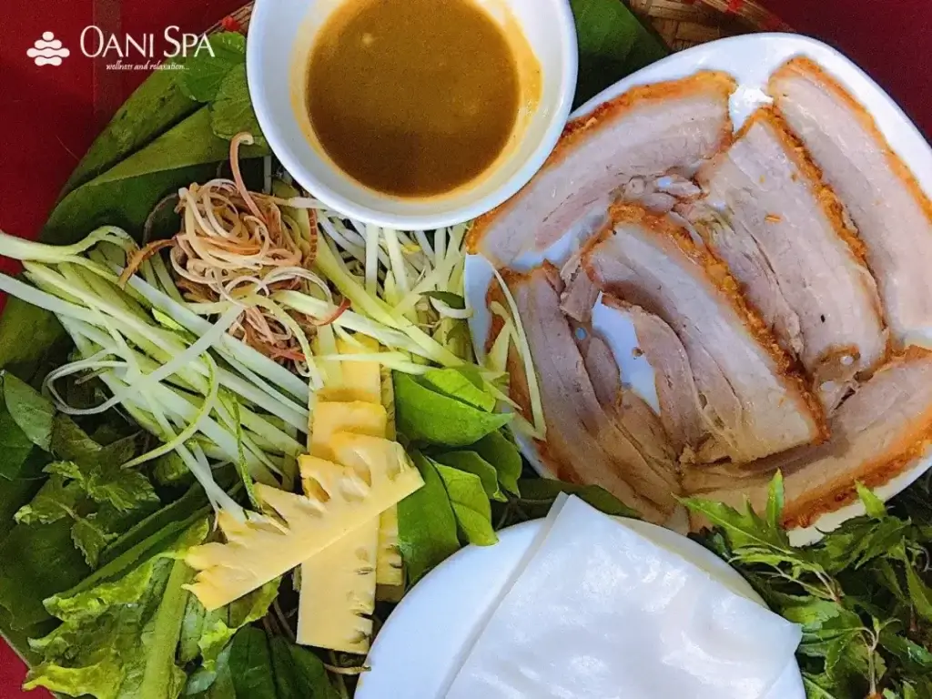 bánh tráng cuốn thịt heo đà nẵng