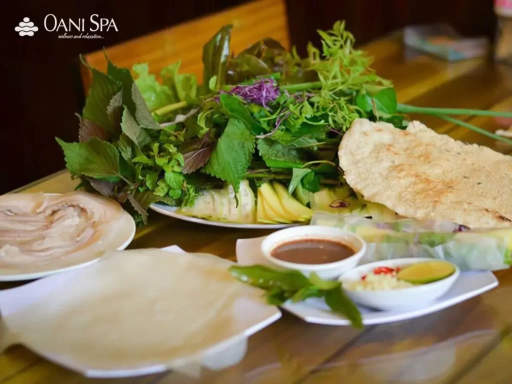 bánh tráng cuốn thịt heo đà nẵng