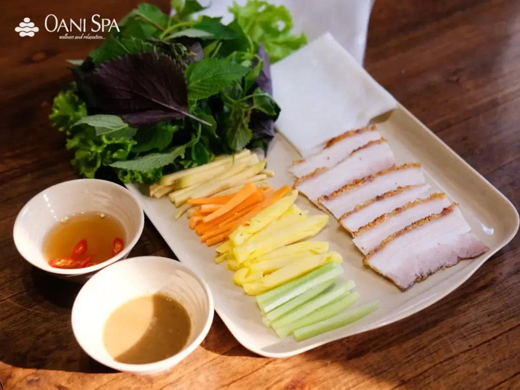 bánh tráng cuốn thịt heo đà nẵng