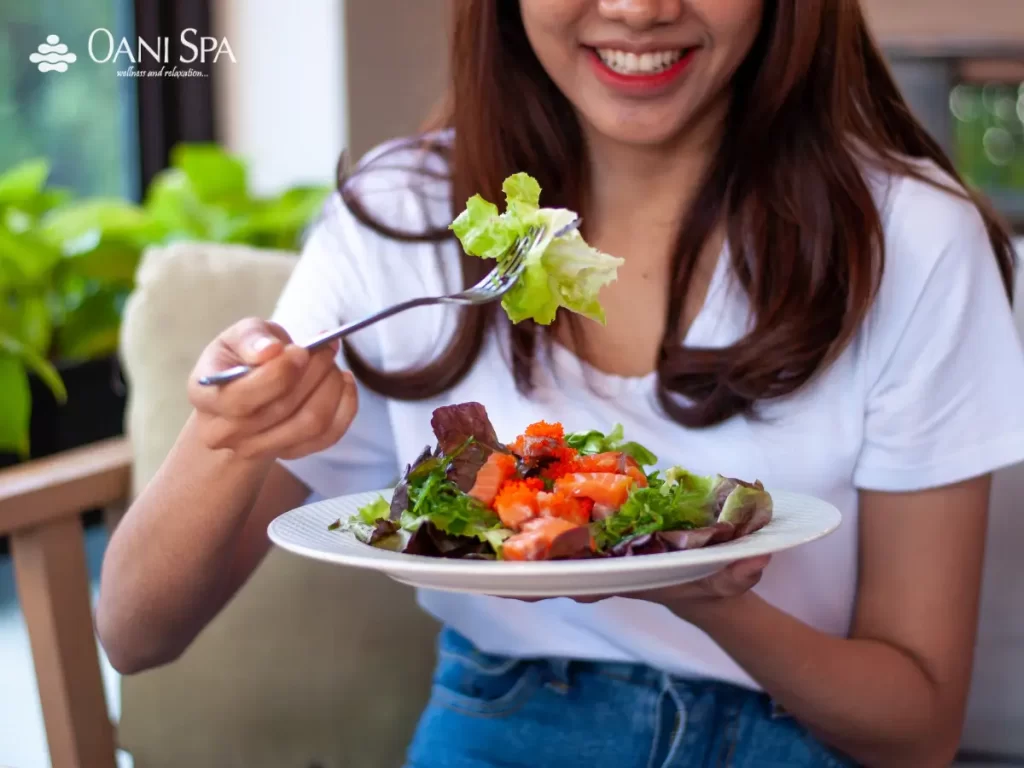 chăm sóc da mặt Bổ sung thêm rau củ trong các bữa ăn chính