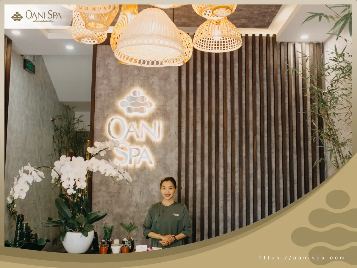 Không gian tại Oani Spa mang vẻ đẹp truyền thống Việt Nam