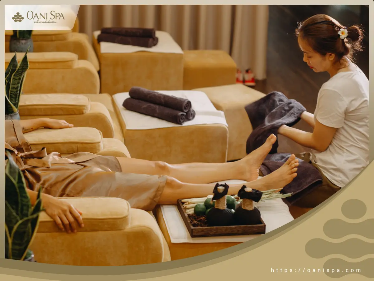 Ghế chuyên dụng khi sử dụng dịch vụ massage chân
